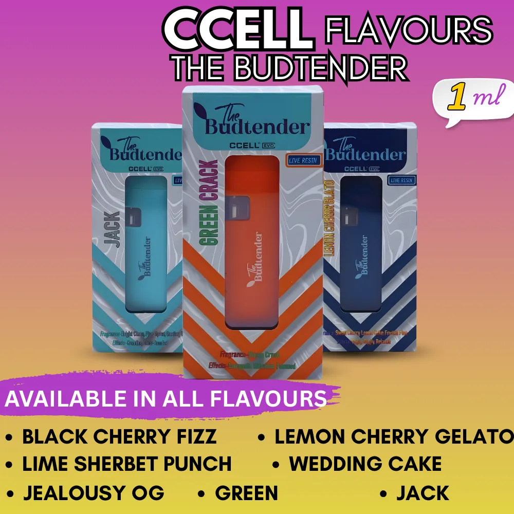 The Budtender CCELL Flavours in 1ML