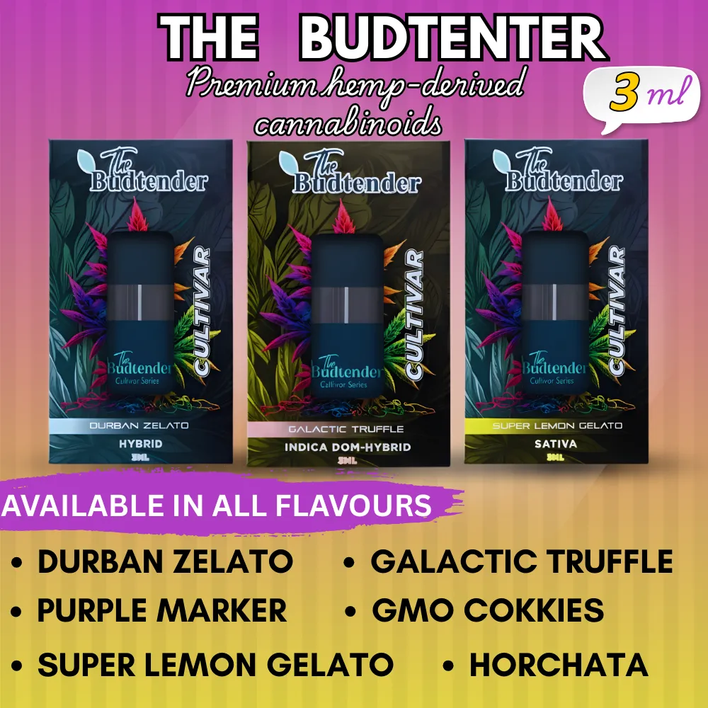 The Budtender in 3 ML Premium Flavours