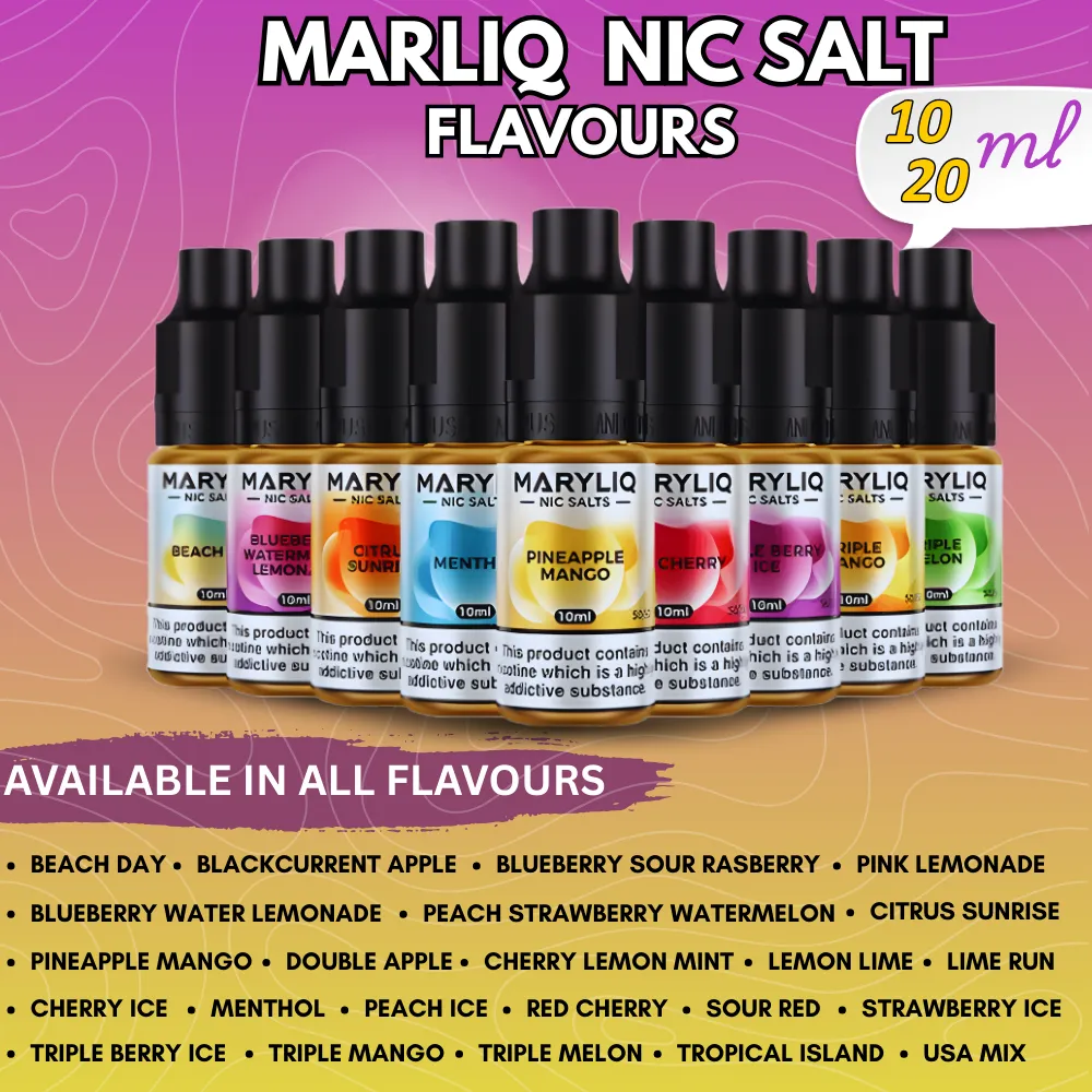 Maryliq Nic Salt Premium Flavours